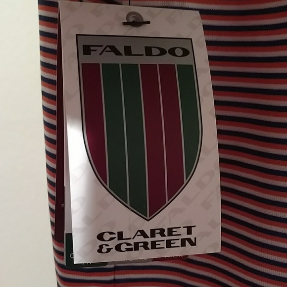 FALDO CLARET & GREEN GOLF POLO SHIRT - Picture 5 of 8
